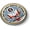 Metal Bezel, variant on Korean War Veteran 3D Domed CAR Emblem Badge Sticker Flexible Round