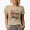 Tan, variant on Distressed Hey Batter Batter Swing - 90s Retro Groovy Wavy Text & Baseball Themed Merch Gift, Tan T-Shirt, Medium