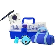 ThisDiabetic Tackle Diabetes Box T1D Starter Set/Diabetic Organizer | Designed to Hold All T1D Tools Plus | with a Free Strip Drip, Light Blue Blot & Mini Duffle