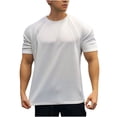 thumbnail image 2 of pstuiky camisetas de hombre, Blusas deportivas casuales de manga corta con cuello redondo y color sólido para hombre camisas casuales para hombre l, 2 of 4
