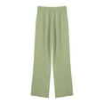 thumbnail image 3 of Maplenight Wide Leg Pants for Women Plus Size Drawstring Loose Cotton Linen Casual Trousers with Pockets, 3 of 6