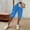 13# Blue, variant on Womens Bermuda Shorts Knee Length Summer Casual Petite Drawstring Elastic Pull On Waist Linen Shorts Pedal Pushers with Pockets Light Blue M