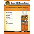 Gorilla Clear 100 Percent Silicone Sealant Caulk, Waterproof and Mold
