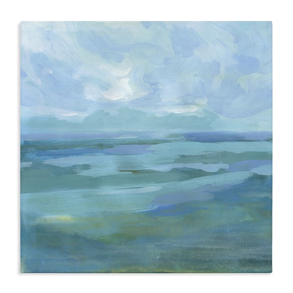 Stupell Industries Modern Abstract Sea Waves Landscape Canvas Art, 24 x 24, by Victoria Barnes