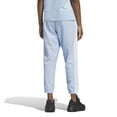 thumbnail image 2 of Women's adidas Essentials 3-Stripes Woven 7/8 Sportswear Pants Color: Glow Blue Size: XX LARGE, 2 of 4