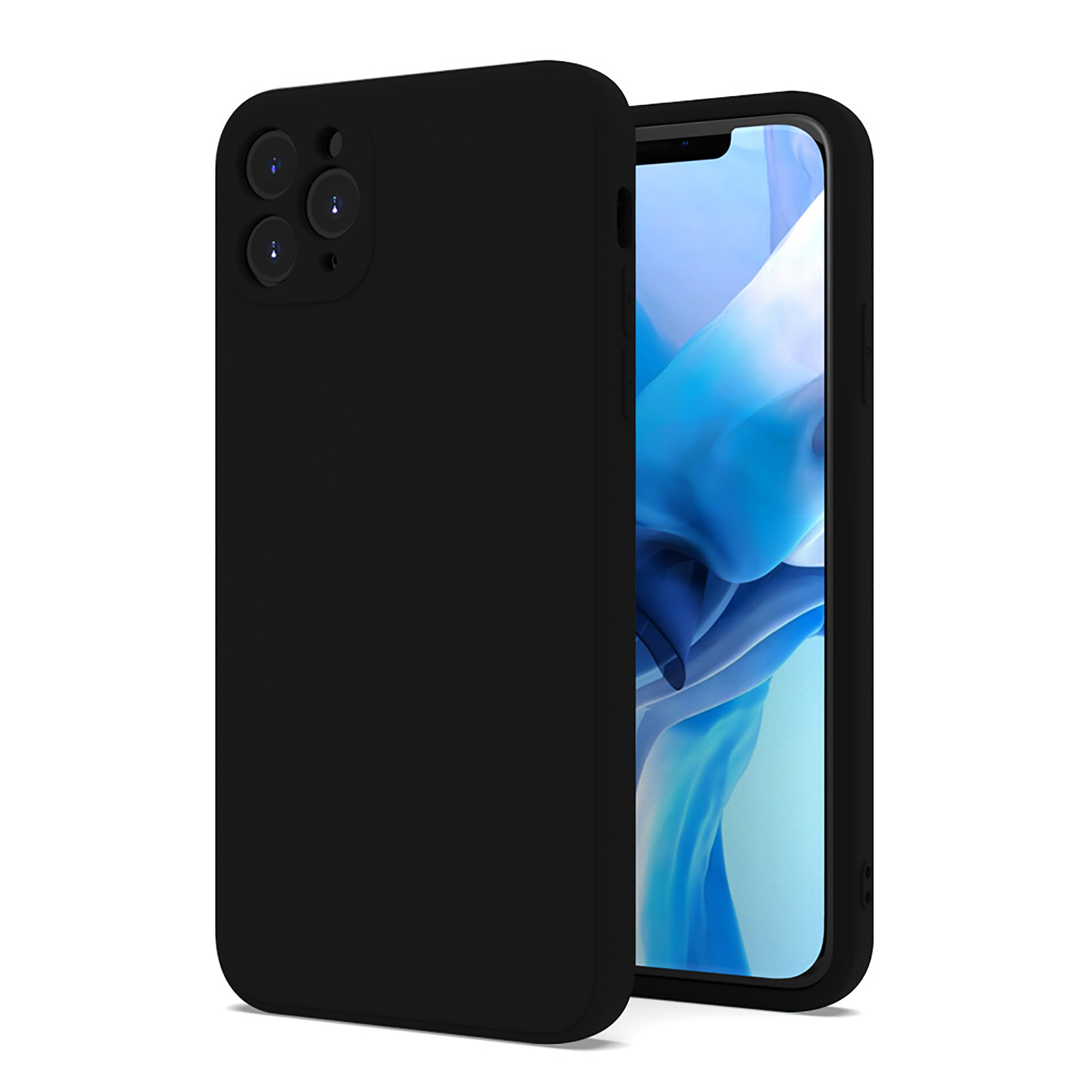 Sarzi Cordking Iphone 11 Case Silicone Square Edges Camera Protecion Upgraded Phone Case With Soft Anti Scratch Microfiber Lining 6 1 Inch Black Walmart Com