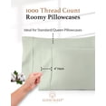 thumbnail image 7 of Good Sleep Bedding 1000 TC Egyptian Cotton Sage Queen/Standard 20" x 30" Pillow Cases 2 Pc for All Age Group, 7 of 7