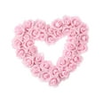 thumbnail image 6 of balikha Pink Heart Shaped Wreath ,Artificial Wreath, Door Hanging Wreath ,Front Door Wreath for Backdrop ,Decorating ,Indoor Outside, 6 of 9