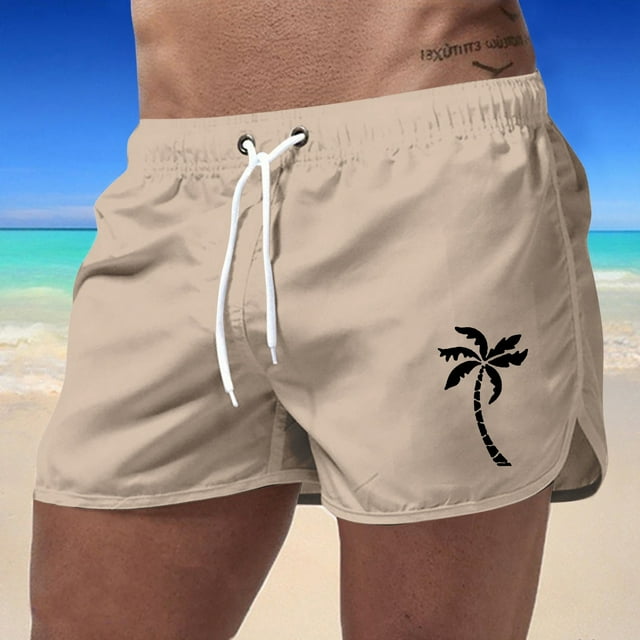 WILLBEST Short de Plage Été Homme Sport Mode Loisirs Voyage Imprimé Cocotier