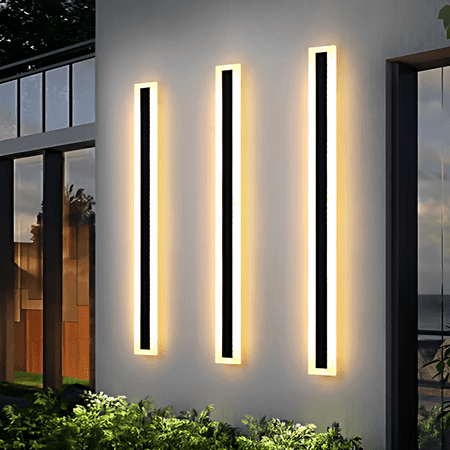 

Censlighting Outdoor Modern Wall Light LED Wall Sconce Fixture Rectangular Black Wall lamp Acrylic IP65 Anti Rust for Proch Background Wall Dimmable