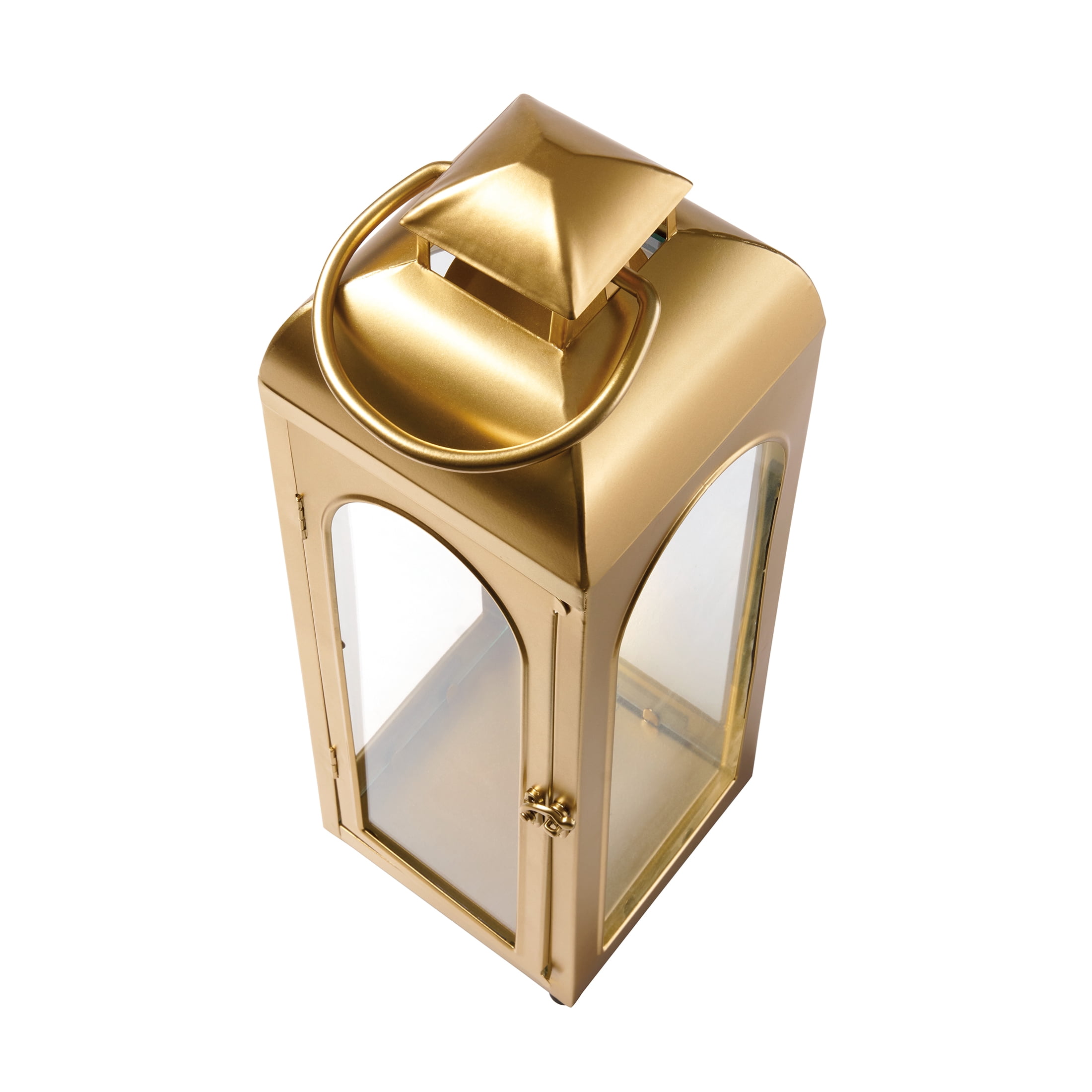 Better Homes & Gardens Gold Candle Holder Lantern, Large