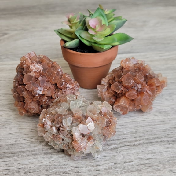 Crystal Joys Aragonite Star Cluster Medium – Natural Mineral Specimen, Unique Home Decor from Morocco