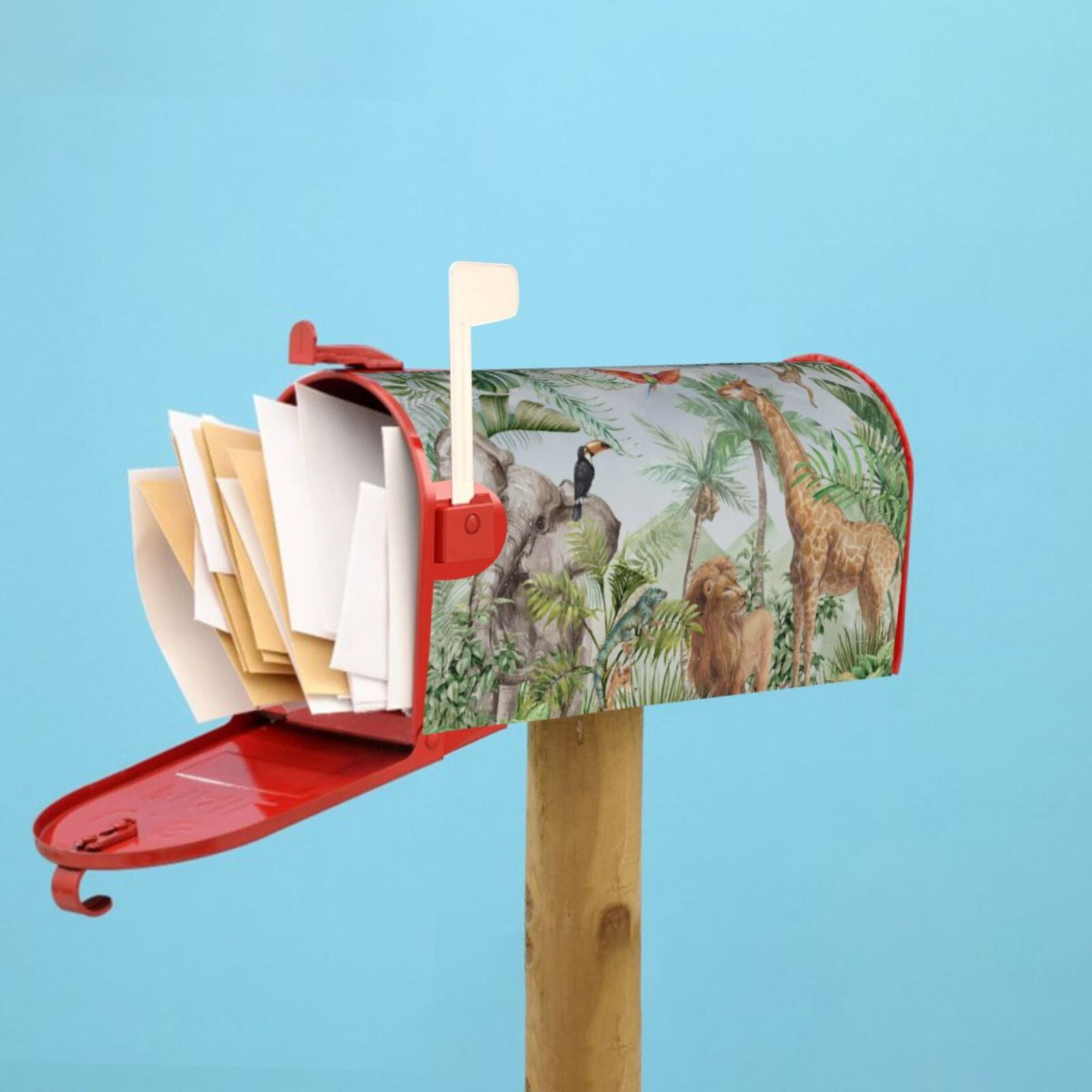 Kdxio Magnetic Mailbox Cover 21x18 in Mailbox Cover Outdoor Decoration Holiday Mailbox Covers for Home Garden Yard-21x18 in