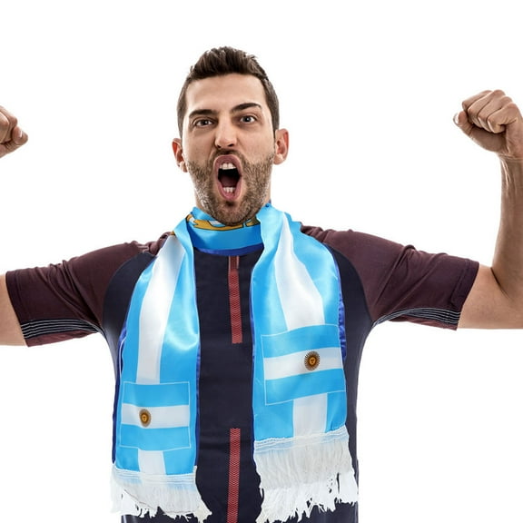 ELAYARD Elayard Traditional Football Scarf in Multi Soft Satin for Cheerleading