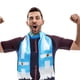 thumbnail image 5 of GOOHOCHY 4 bufandas de fútbol nacional para recuerdo de fiesta de fútbol, bufanda gruesa para hombre, bufanda ligera con la bandera de Argentina, accesorio para eventos deportivos, 5 of 8