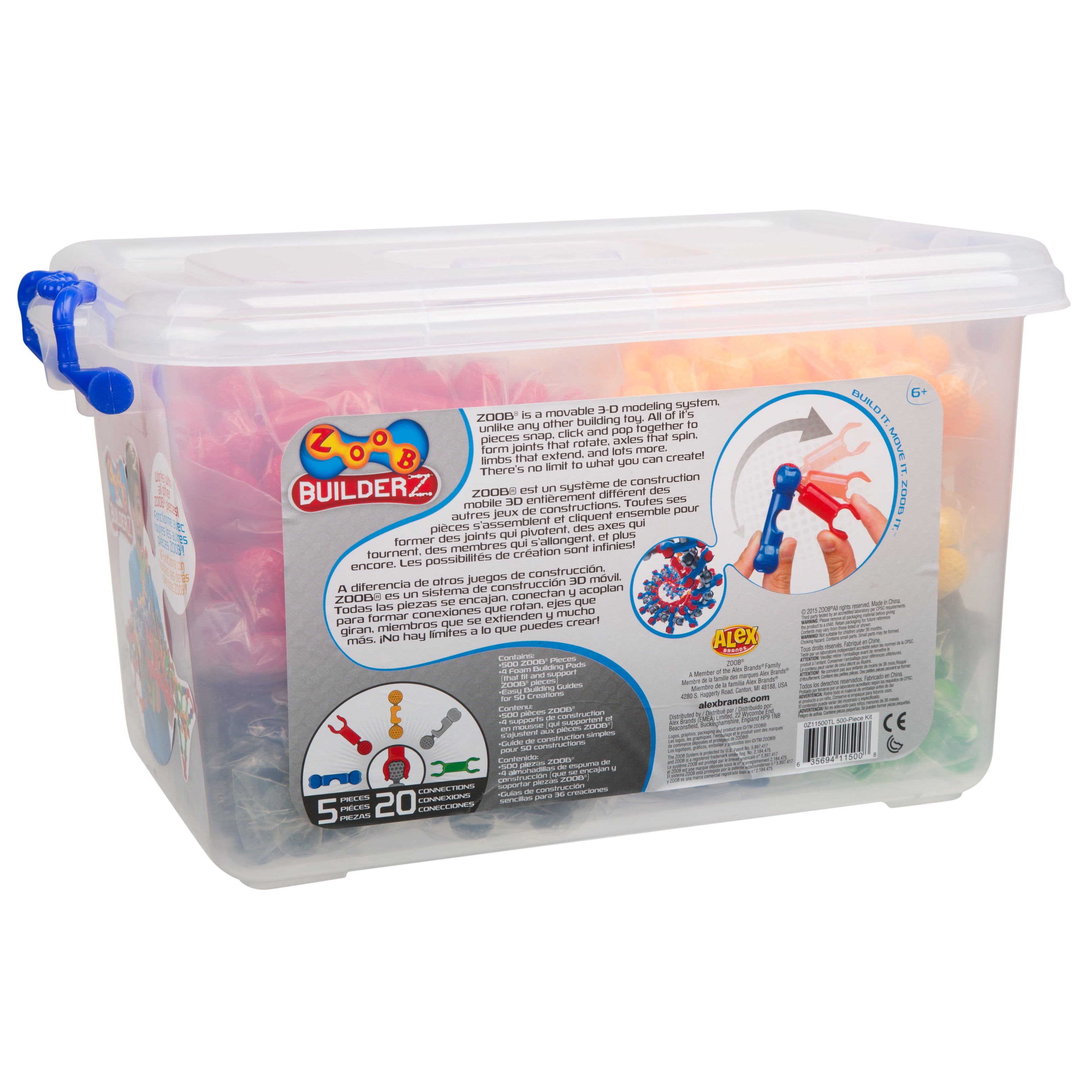 ZOOB BuilderZ 500 Piece Kit