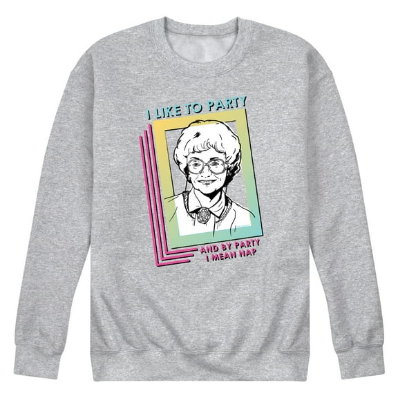 Golden Girls - Party Nap - Men's Crew Neck Fleece Pullover