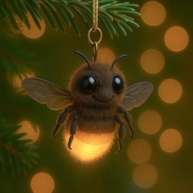 Adornos navideños, regalos navideños, adornos navideños de amigos insectos, un regalo para los amantes de los insectos, lista de festivales en 2D