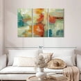 thumbnail image 2 of Elephant Stock Coral Reef Wall Art - Horizontal Multi Panel Canvas - Living Room Wall Decor - Abstract Multi Panel - Orange And Teal Decor By Silvia Vassileva - 45" x 28", 2 of 8