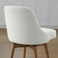 thumbnail image 6 of CHITA Upholstered Counter Height Swivel Barstool with Back Set of 2, 6 of 11