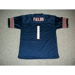 Chicago Bears Nike Justin Fields Navy Blue Jersey 3X Sewn on