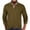 Army Green, variant on Lilgiuy Workout Shirts for Men Casual Solid Turn Down Long Sleeve Pullover Zipper Top for Sports Gym Exersice