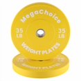 thumbnail image 1 of 2Pcs Rubber Barbell Plates With Printing, 1 of 9