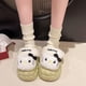 thumbnail image 4 of Anime Cotton Hellokittys Sweet Cute Cotton Slippers Autumn Winter Warm Comfortable Anti Slip Home Shoes Thick Soled Slippers, 4 of 5
