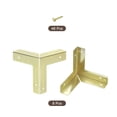 thumbnail image 3 of 8 Pcs Decorative Box Corner Covers, 32mm Metal Edge Guard, Yellow, 3 of 6