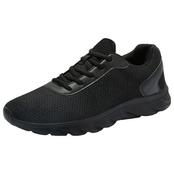 Sopiago Mens Wide Width Sneakers Men's Fashion Sneakers Sport Athletic Tennis Walking Shoes Black,42