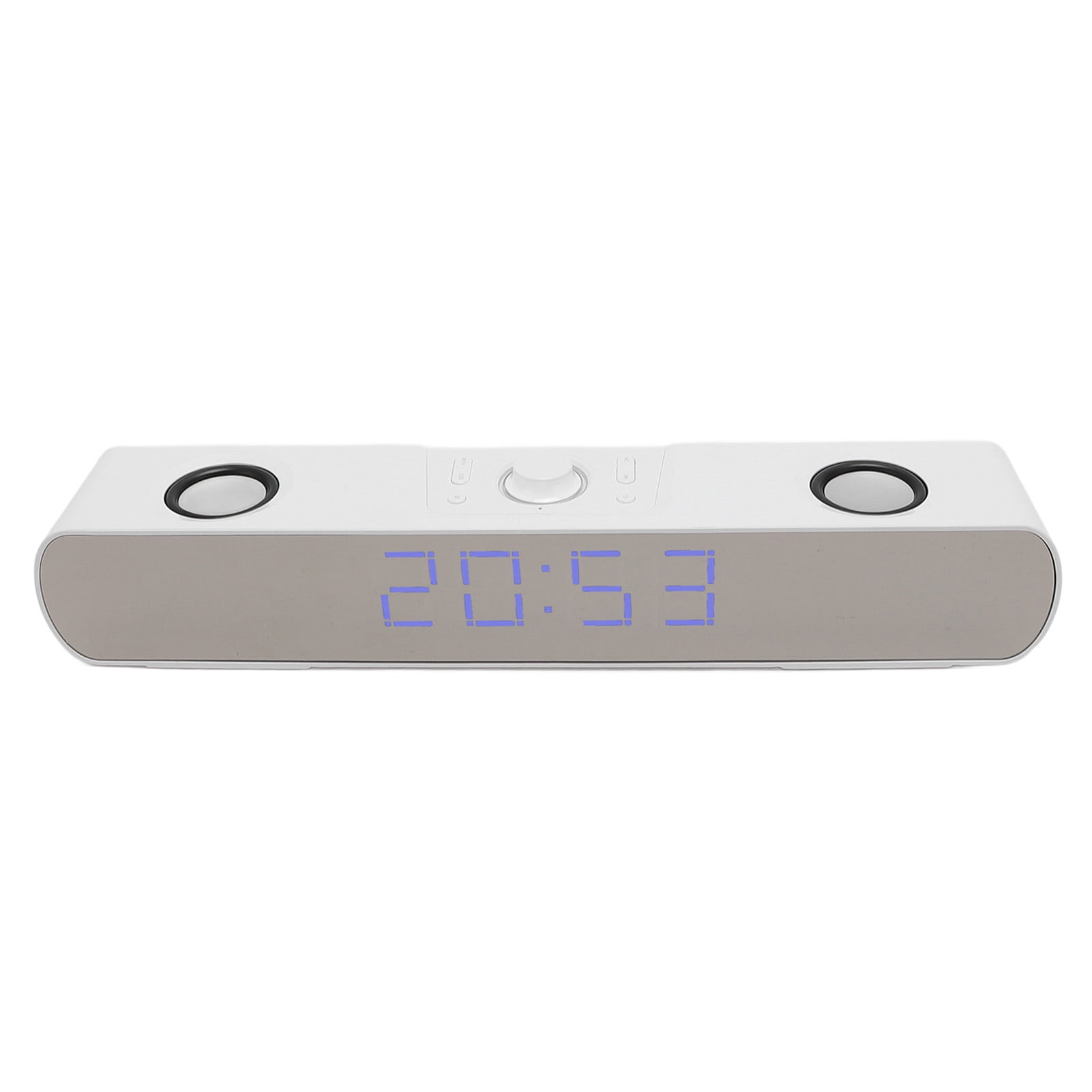 Computer Speaker Bluetooth Computer Gaming Speaker, Long Battery Life Support USB AUX in Wireless PC Bar Speaker USB Charging HiFi Stereo Stylish with FM Radio for Laptop White