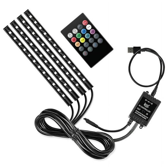 (Section A)Car Interior Lights, Car Interior LED Car Interior Lights, Auto Gadgets Car LED Lights APP Control