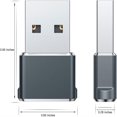 thumbnail image 2 of HLONK Connecteur de Câble Type C Femelle vers USB A Mâle 4 Pack, 2 of 6