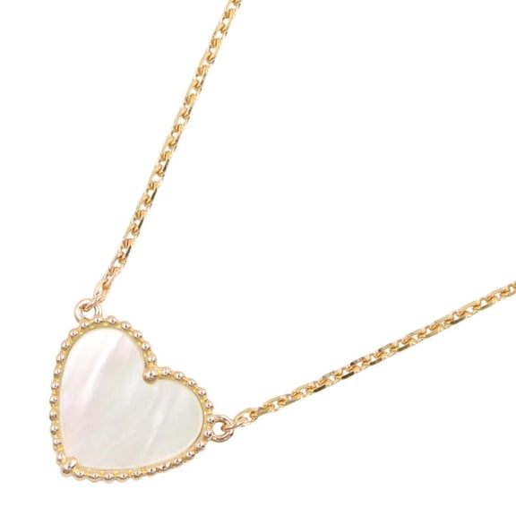 Pre-Owned Van Cleef & Arpels Lucky Alhambra Necklace, Mother of Pearl 18K (Yellow Gold),...
