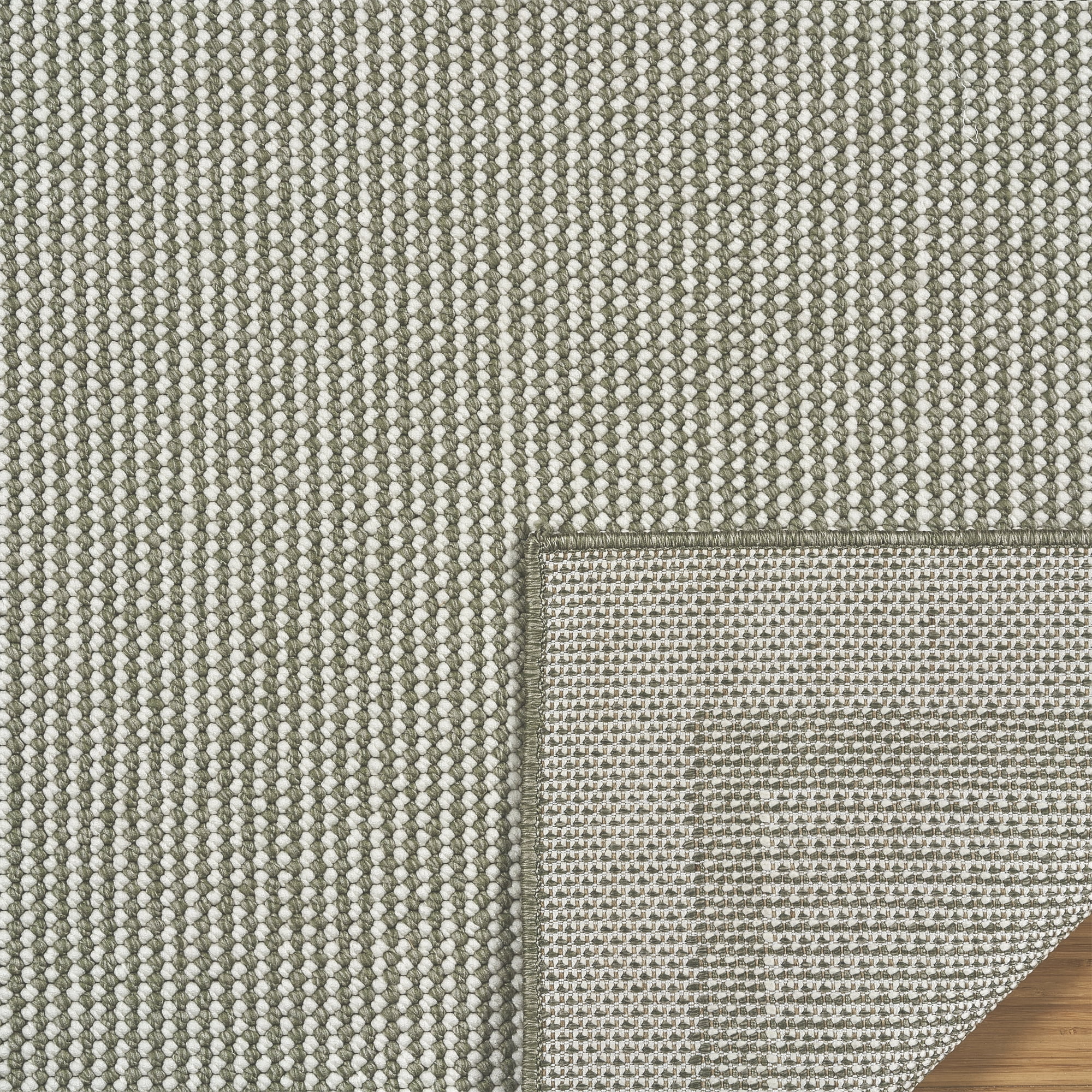 HGTV Soft Weave Mari Modern/ Contemporary Solid Color Sage Area Rug, 8x10