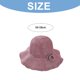 thumbnail image 2 of Sombrero de pescador con borde ondulado para mujer, gorro de pescador con borde ondulado de 56-58cm de circunferencia, gorro de sol hueco de punto con flores, gorro de lavabo plegable y transpirable, 2 of 5