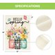 thumbnail image 5 of Bandera de jardín de primavera de 30 x 45 cm, doble cara, para exteriores, con diseño floral en tarro de cristal, ideal para fiestas y exteriores., 5 of 7