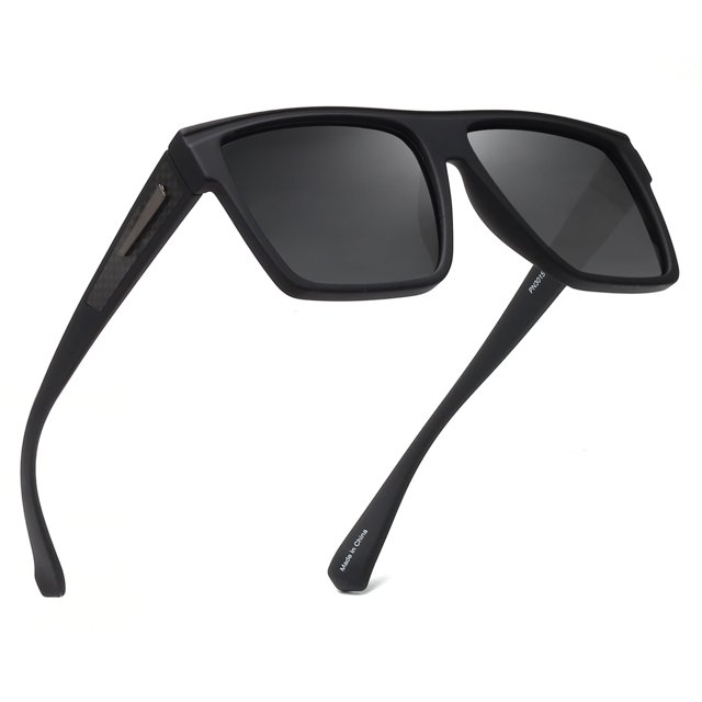 Gafas de Sol JIM HALO Retro Polarizadas Cuadradas con Parte Superior Plana UV400