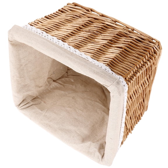 MERRYHAPY Handwoven Wicker Storage Basket Laundry Basket Light Brown for Bathroom 1Pcs
