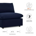 thumbnail image 3 of Lounge Sofa Middle Chair, Sunbrella, Blue Navy, Fabric, Modern Contemporary, Outdoor Patio Balcony Cafe Bistro Garden Furniture Hotel Hospitality, 3 of 8