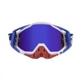 thumbnail image 4 of Motorcycle Goggles Outdoor Off-road Goggles Riding Glasses Windproof Dustproof riding glasses All black + red (silver), 4 of 5