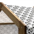 thumbnail image 4 of Soccer Pet House, Cartoon Football Mascot with Happy Funny Face Expression Sports Game Play, Outdoor & Indoor Portable Dog Kennel with Pillow and Cover, 5 Sizes, Black White Yellow, by Ambesonne, 4 of 4
