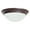 Rubbed Bronze, variant on F7179-53-Sunset Lighting-Three Light Twist-On Flush Mount   Satin Nickel Finish with Satin Opal Glass