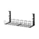 thumbnail image 2 of Organizador de cables para debajo del escritorio, contenedor reutilizable, ataduras de cables, cesta, alambre de hierro negro jinwen Estante de almacenamiento de alambre, 2 of 8
