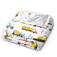 thumbnail image 2 of Wijzvio Truck Building Equipment Throw Blanket Soft Fuzzy Fleece Blanket For Couch Bed Living Room Decoration 40"X30", 2 of 9
