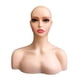 thumbnail image 5 of Cabeza de maniquí femenina, modelo profesional de exhibición de cosmetología, soporte para cabeza. Estilo H, 5 of 9