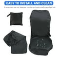 thumbnail image 3 of WEUVEB 2Pcs Polyester Car Seat Covers Black for Pet Hair Prevention, 3 of 7