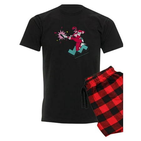 

CafePress - Power Rangers Red Ranger Kicking - Men s Dark Pajamas