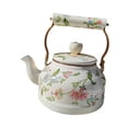 thumbnail image 4 of Hervidor de té de esmalte tetera floral 25l amantes del té regalo fabricante de té de gran capacidad con mango portátil para el restaurante picnic, 4 of 8