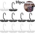 thumbnail image 1 of Bangcool Tie Hook Multipurpose Twirl Plastic Scarf Organizer Tie Rack Holder for Closet, 1 of 10
